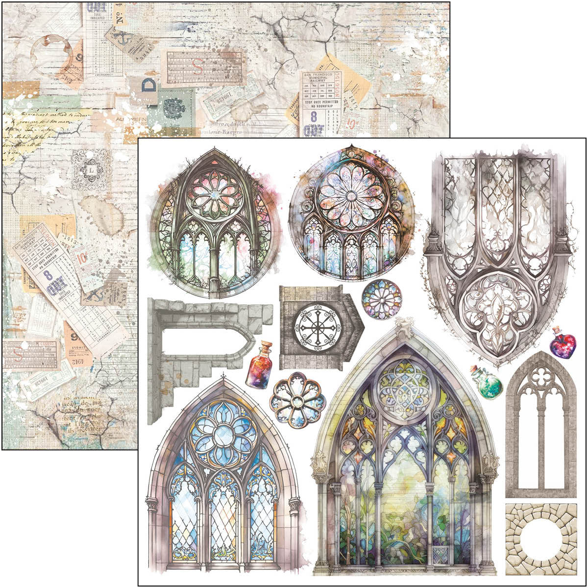 Wizard Academy Fussy Cut Pad 6"x6" 24/Pkg