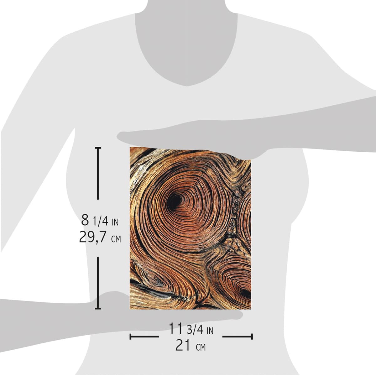 Ciao Bella Rice Paper A4 Knotty Wood