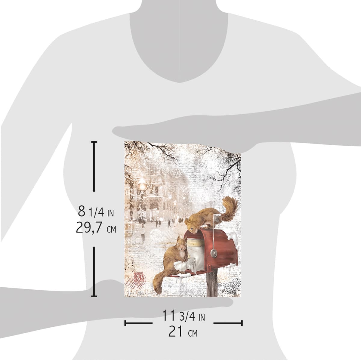 Ciao Bella Rice Paper A4 You've Got Mail