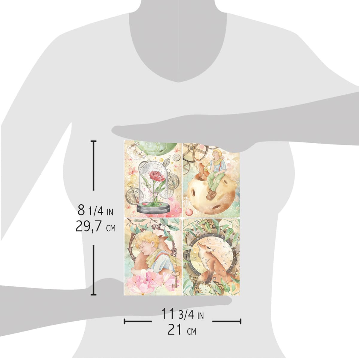 Ciao Bella Rice Paper A4 The Little Prince Cards