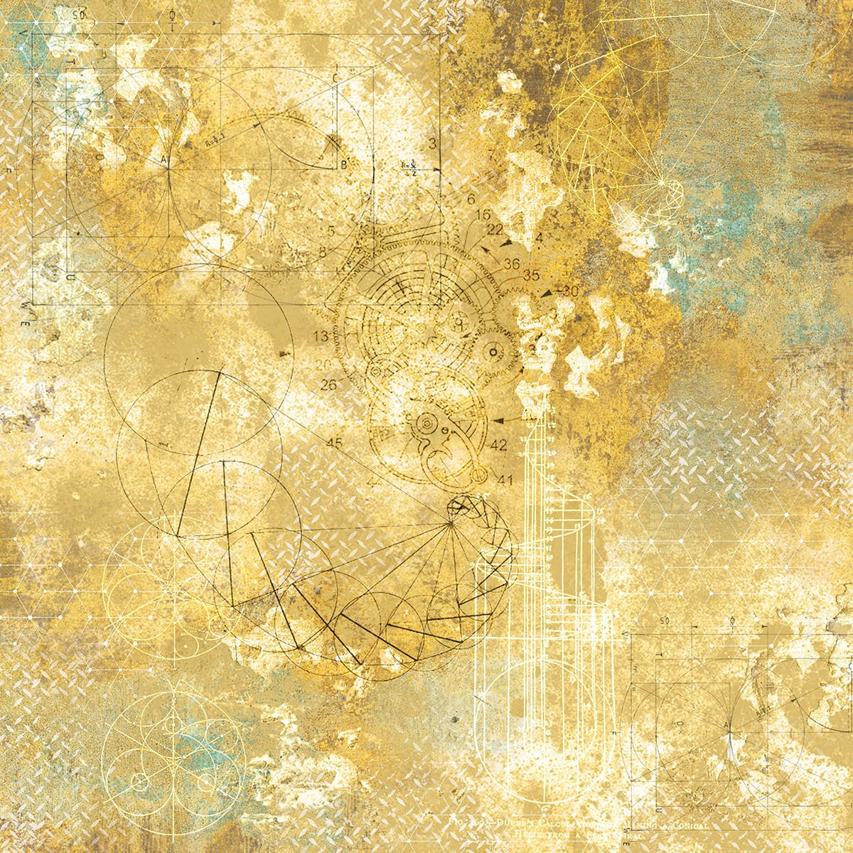 Ciao Bella Engine Of The Future Patterns Pad 12x12 8/Pkg