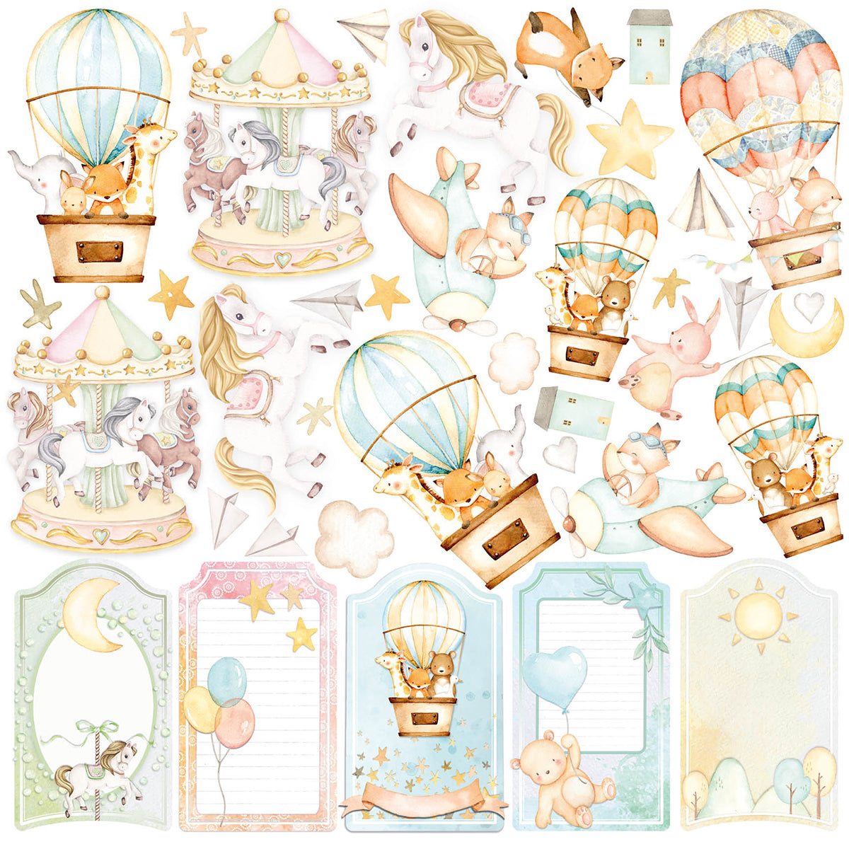 Ciao Bella My Tiny World Patterns Pad 12"x12" 8/Pkg