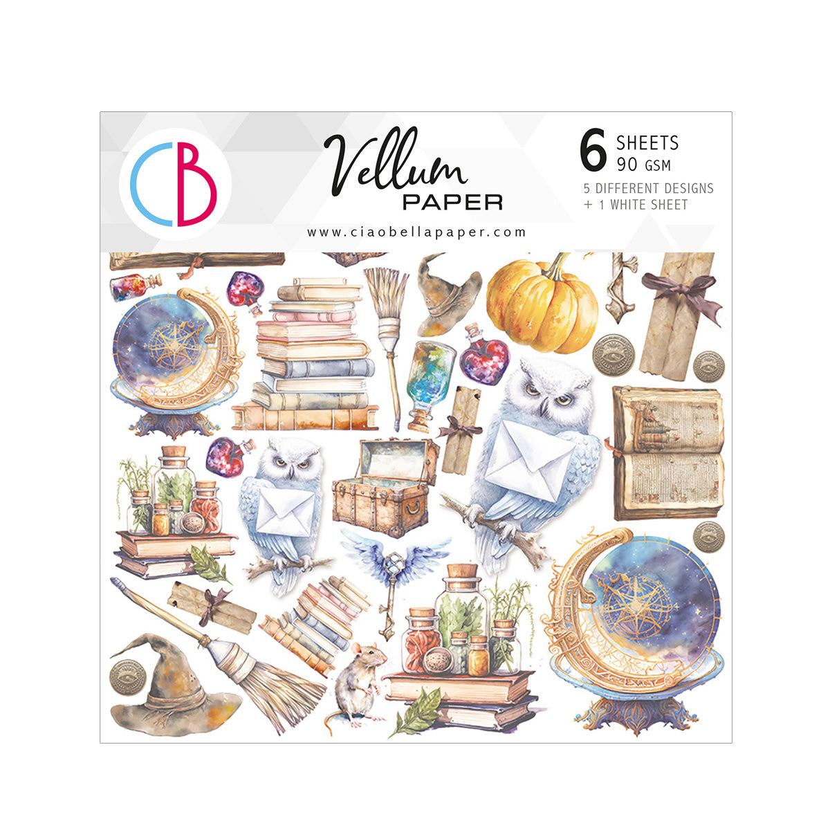 Vellum Wizard Academy Fussy Cut 6"x6" 6/Pkg