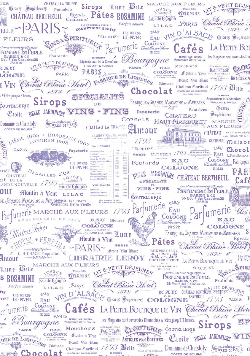 Vellum Morning In Provence Paper Patterns A4 6/Pkg