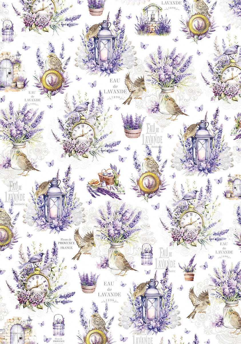 Vellum Morning In Provence Paper Patterns A4 6/Pkg