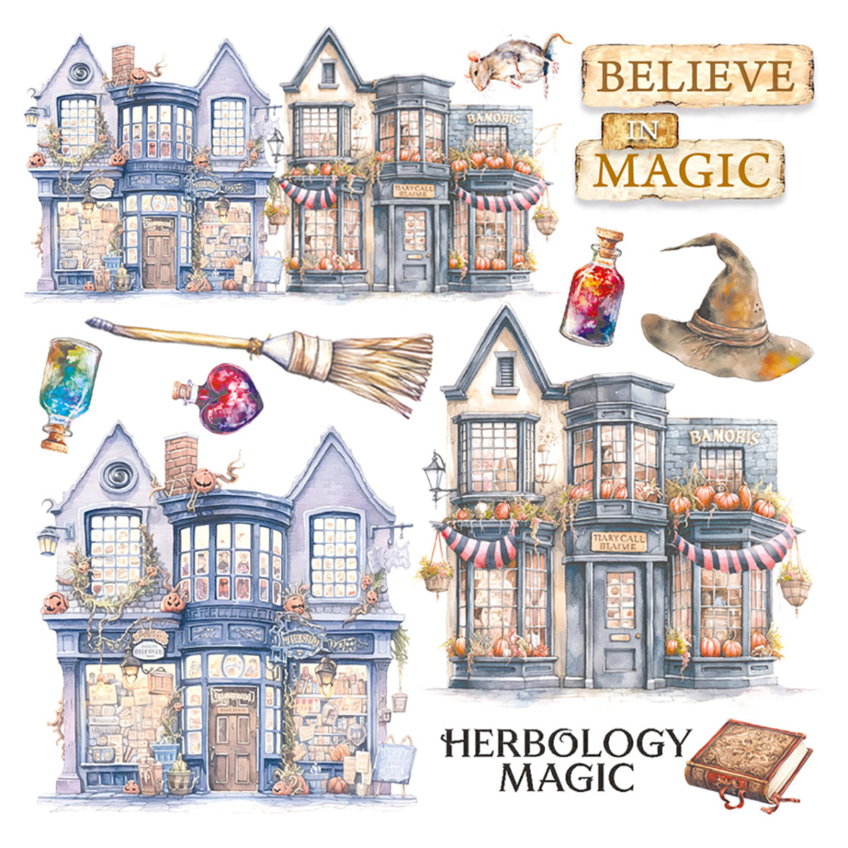Vellum Wizard Academy Fussy Cut 6"x6" 6/Pkg