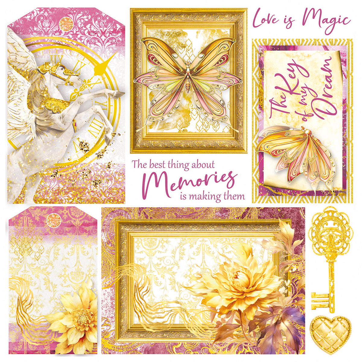 Vellum Ethereal Fussy Cut 6"x6" 6/Pkg