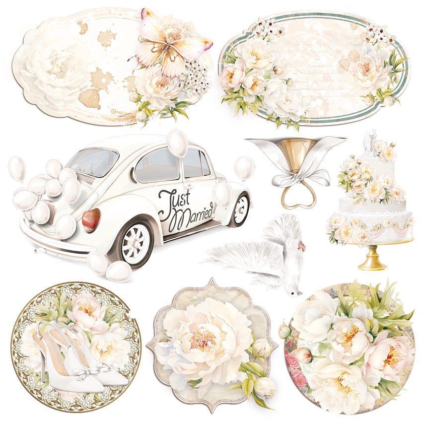 Vellum Always & Forever Fussy Cut 6"x6" 6/Pkg