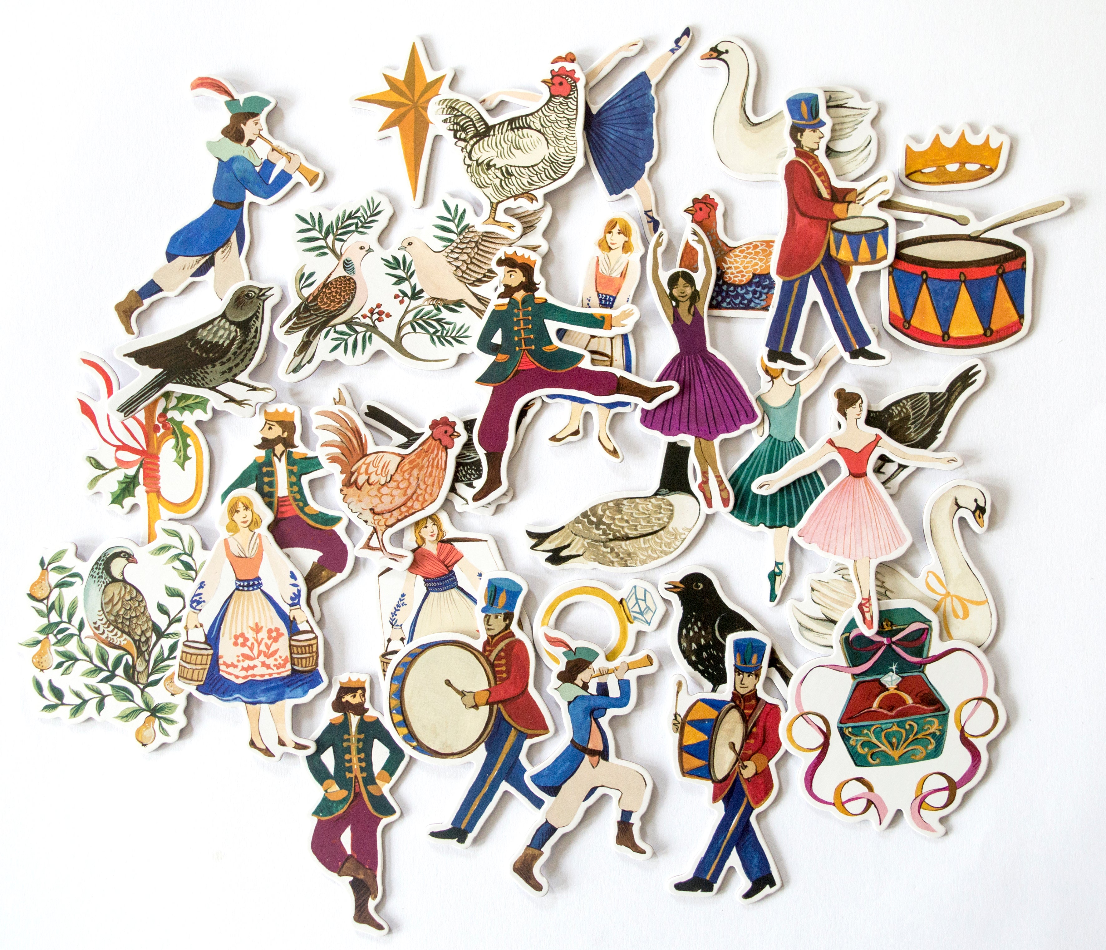 Craft Consortium 12 Days Of Christmas - Chipboard Ephemera