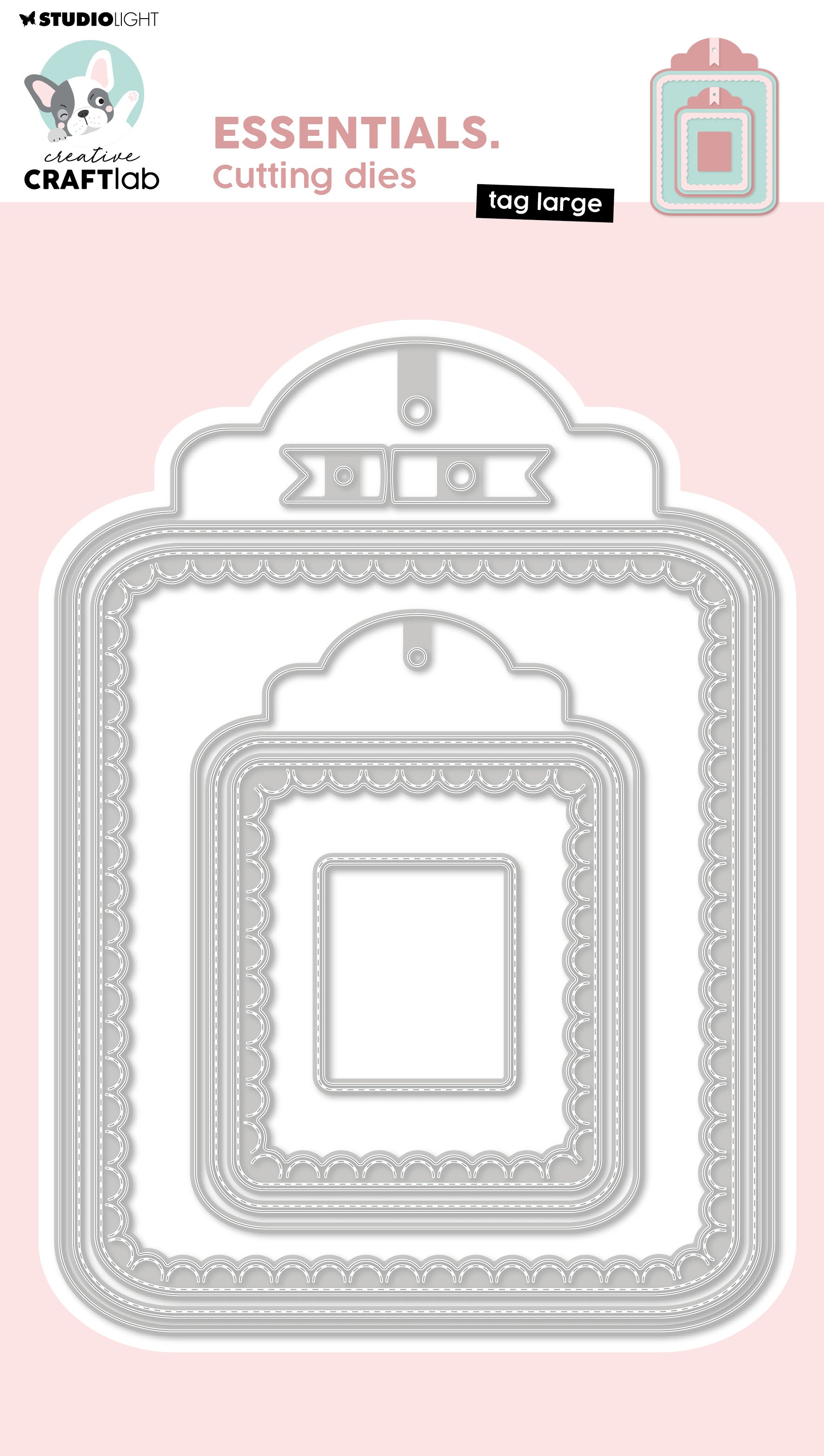 CCL Cutting Die Tag Large Essentials 8 PC