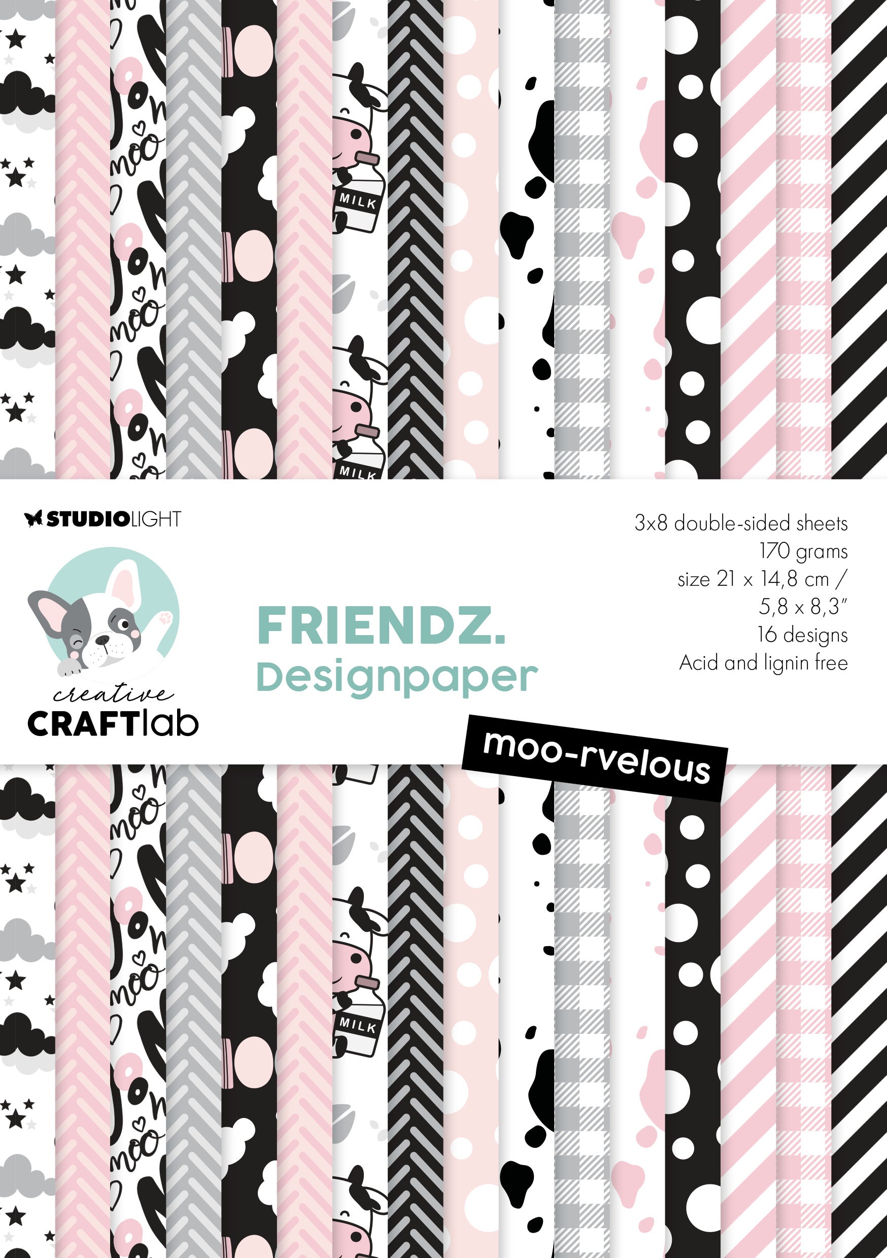 CCL Paper Pad Moo-Rvelous Friendz 24 SH