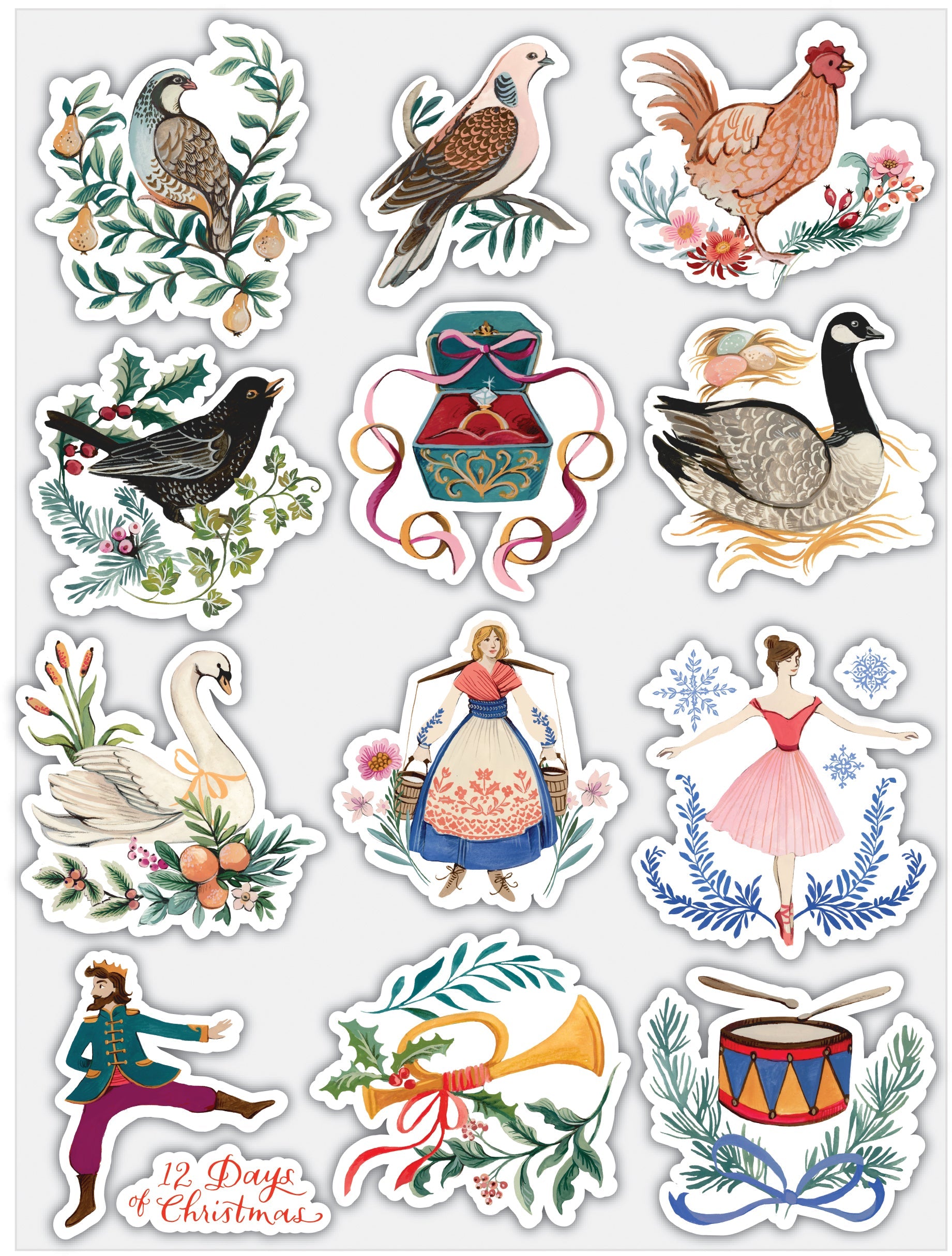 Craft Consortium 12 Days Of Christmas - 6x8 Stamp Set