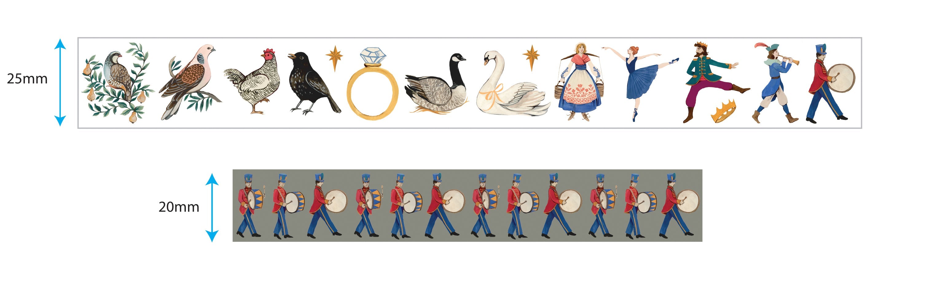 Craft Consortium 12 Days Of Christmas - Washi Tape