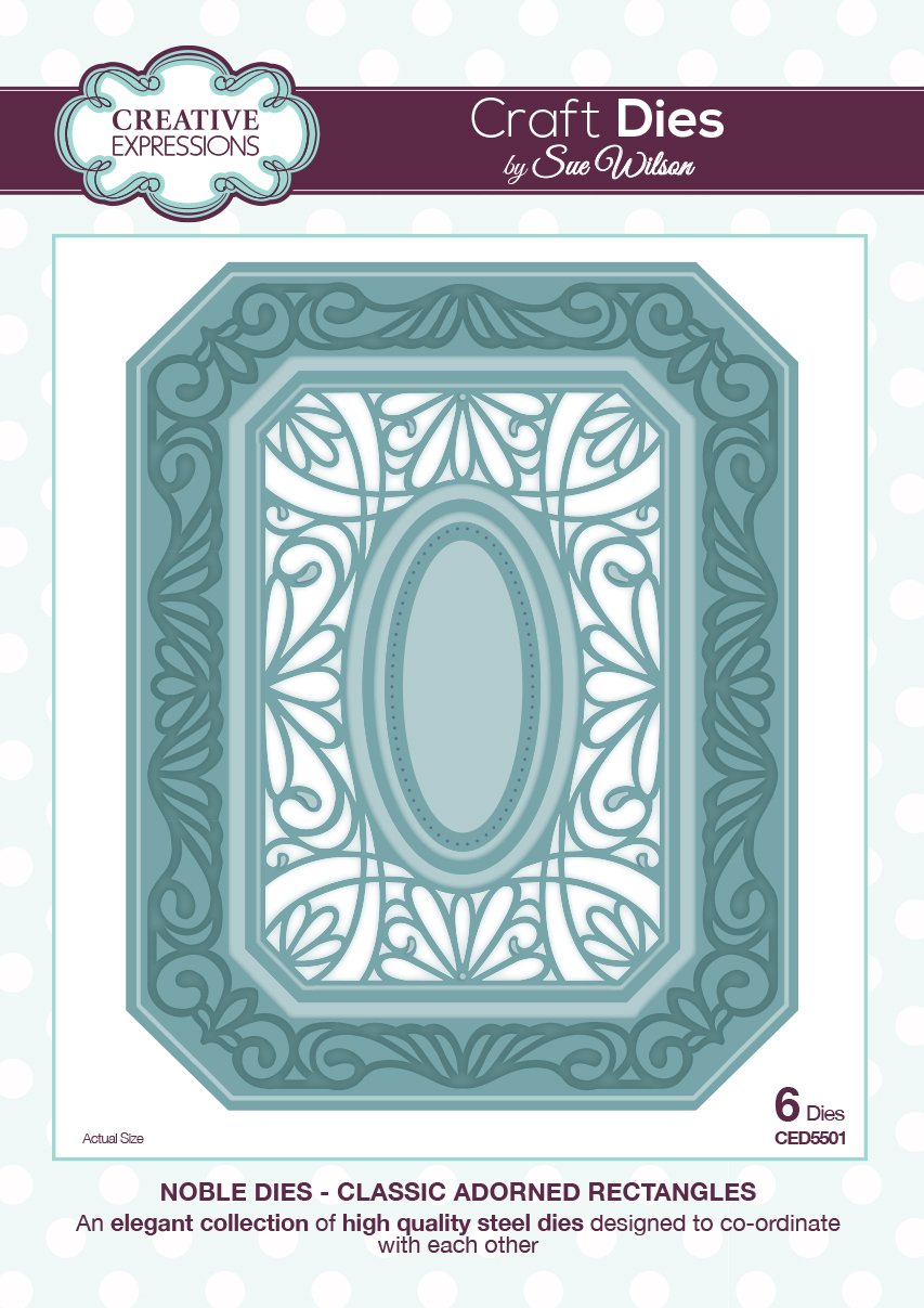 Sue Wilson Dies - Noble Collection - Classic Adorned Rectangles