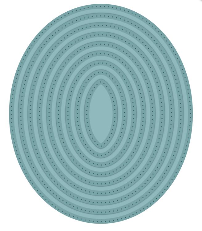 Noble Collection Double Pierced Ovals - Set B Die