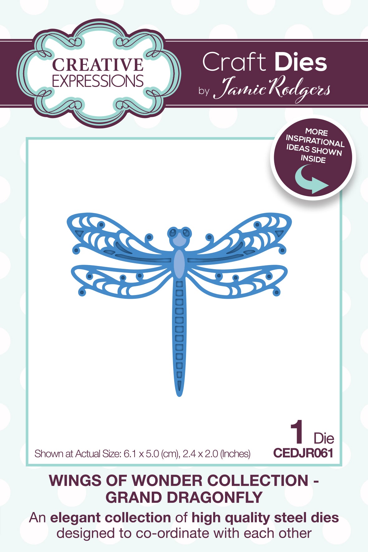 Creative Expressions Craft Dies by Jamie Rodgers-Grand Dragonfly