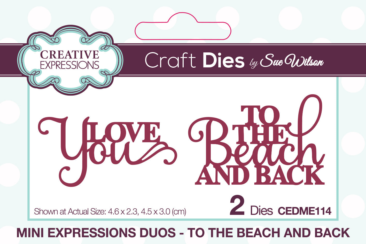 Creative Expressions Sue Wilson Mini Expressions Duo To The Beach And Back Craft Die
