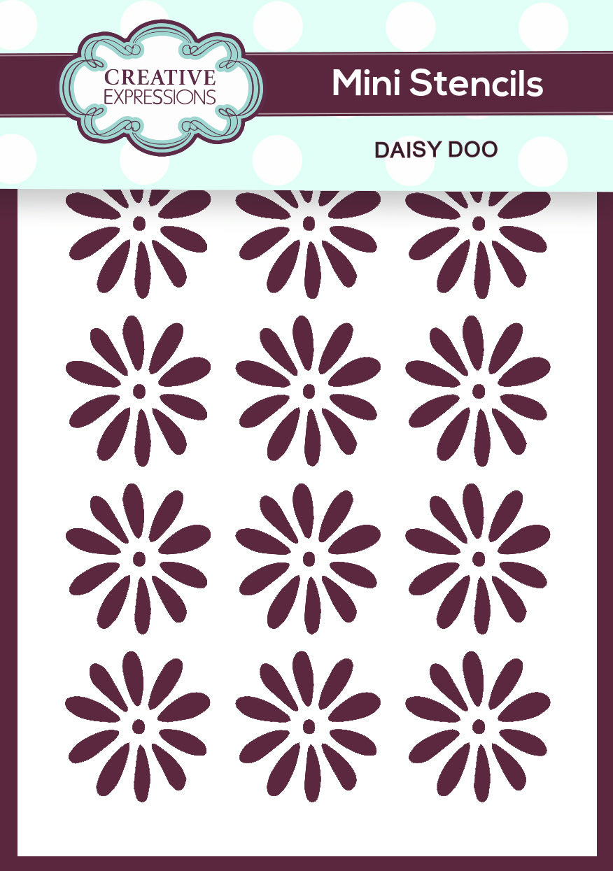 Creative Expressions Mini Stencil - Daisy Doo - Scrapbooking Made Simple