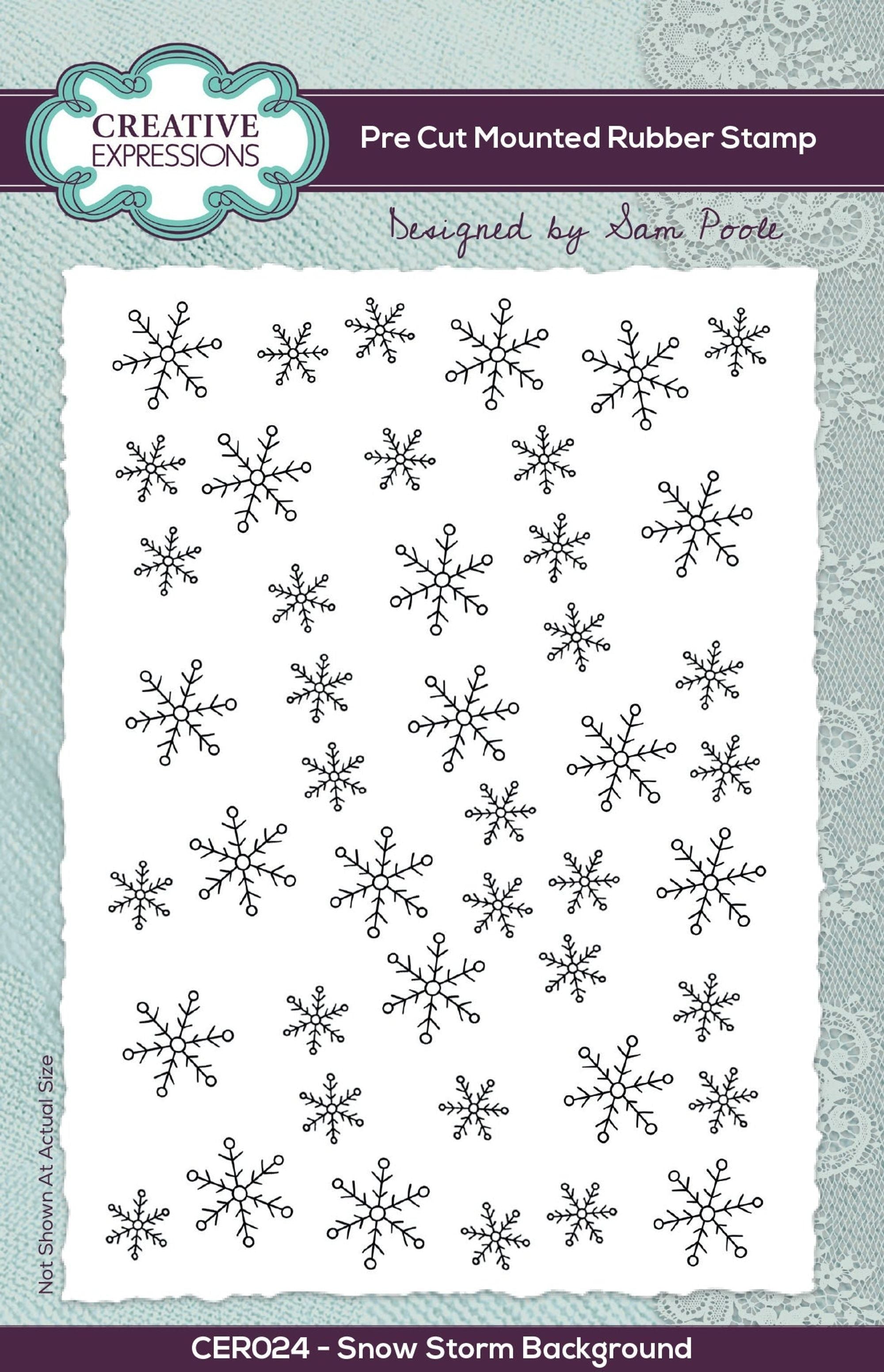 Blossom Snowflake Rubber Stamp
