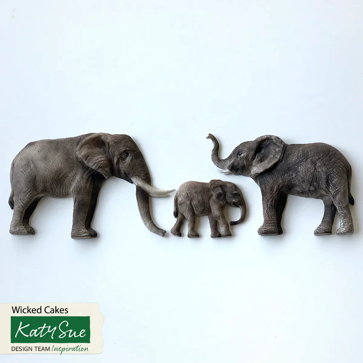 Elephant Family Silicone Mould