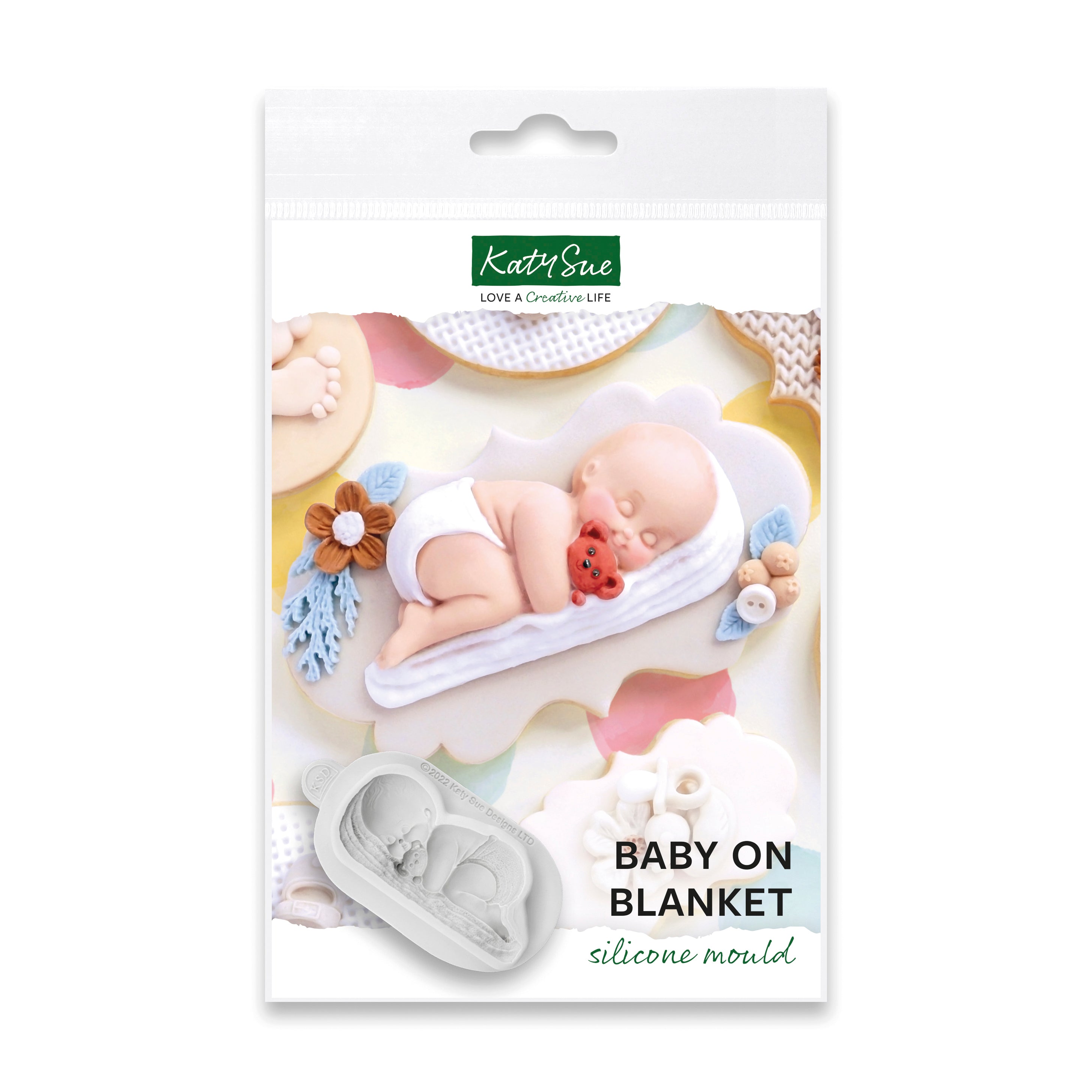 Baby on Blanket Silicone Mould