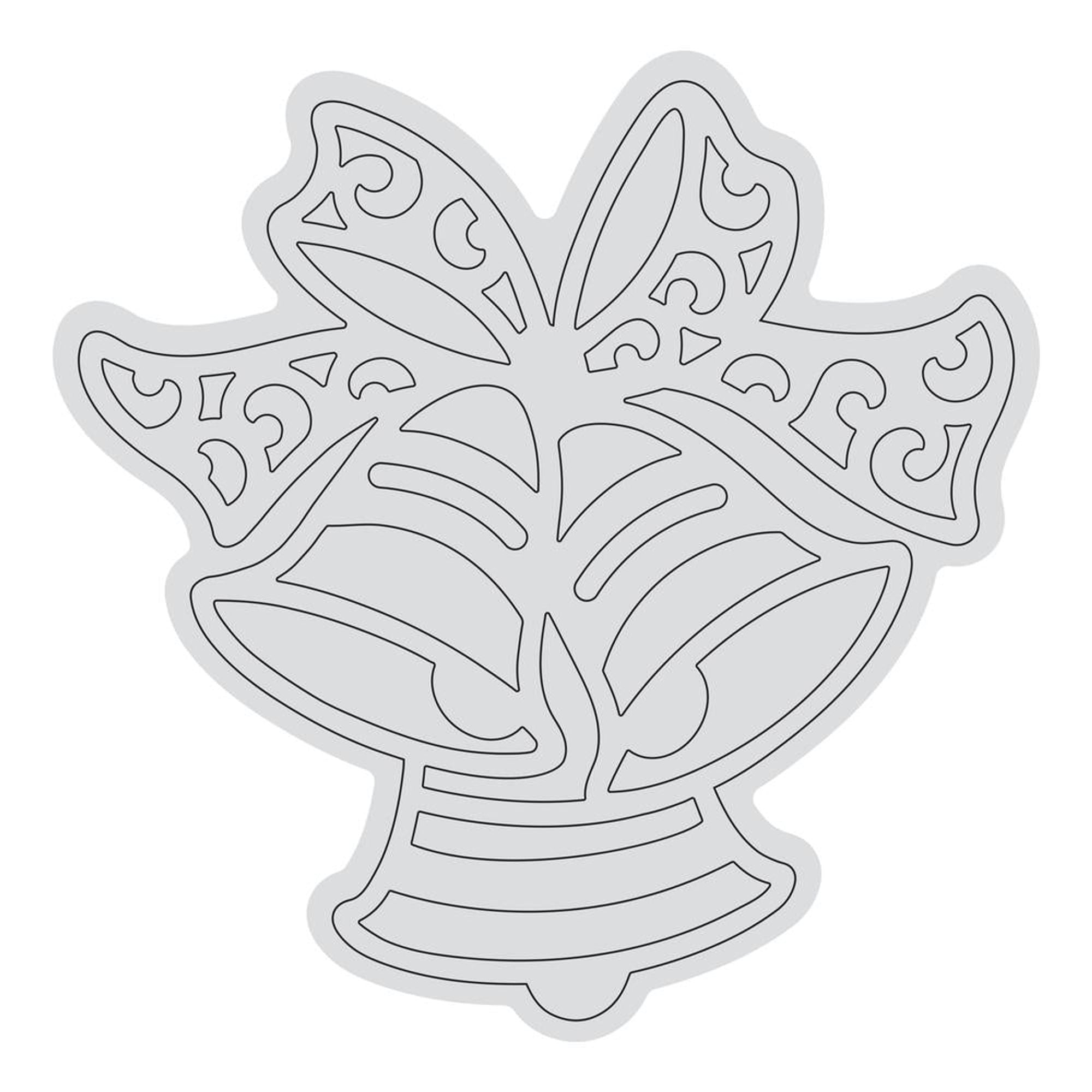 Couture Creations Snowflake Outline Clear Stamp co728529*