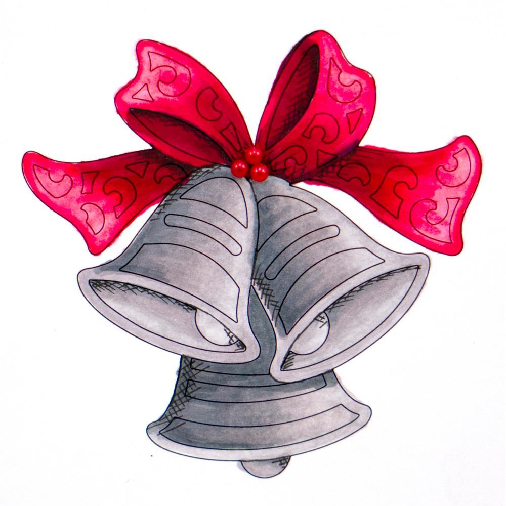 Ringing Bells Outline Stamp (1pc)