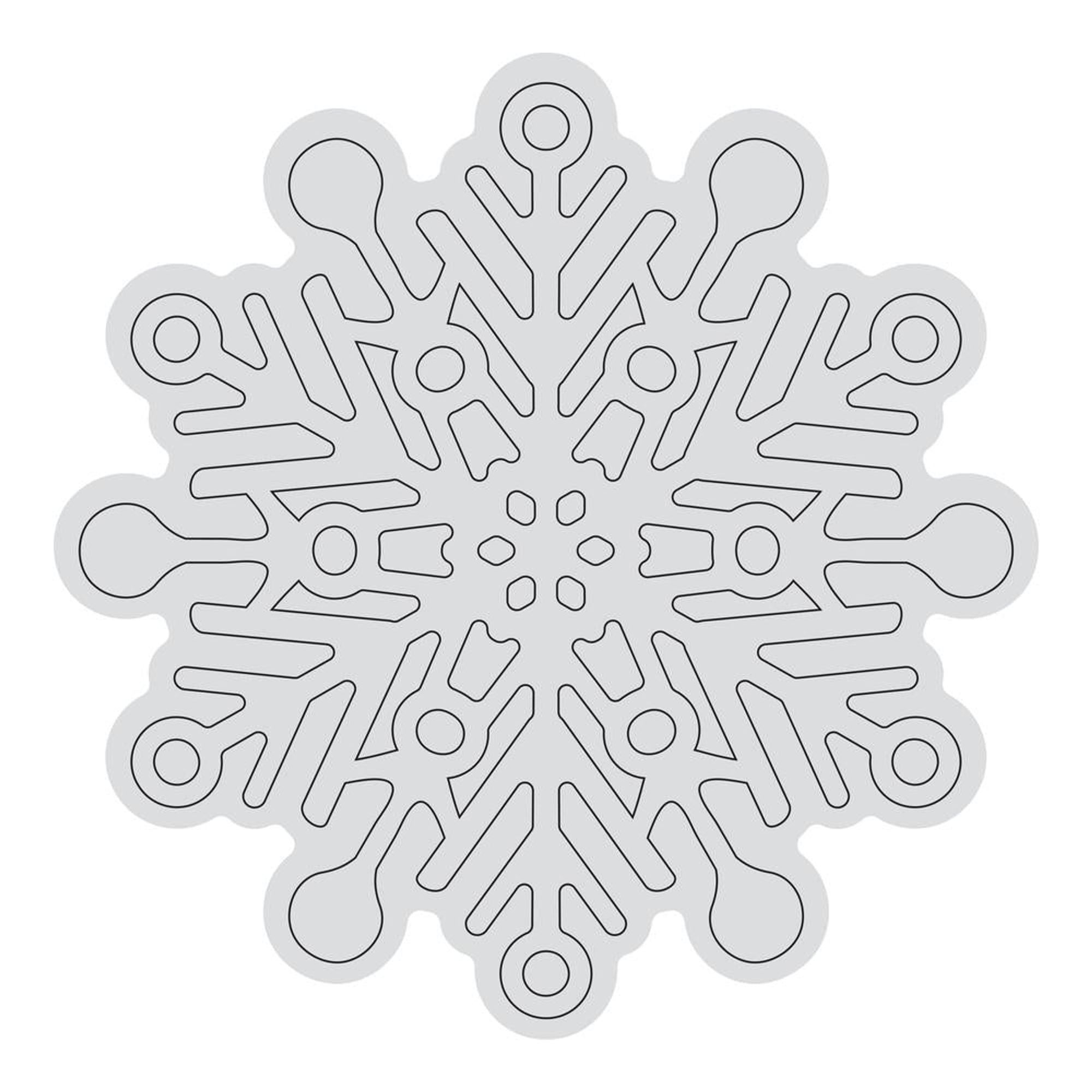 snowflake outline printable