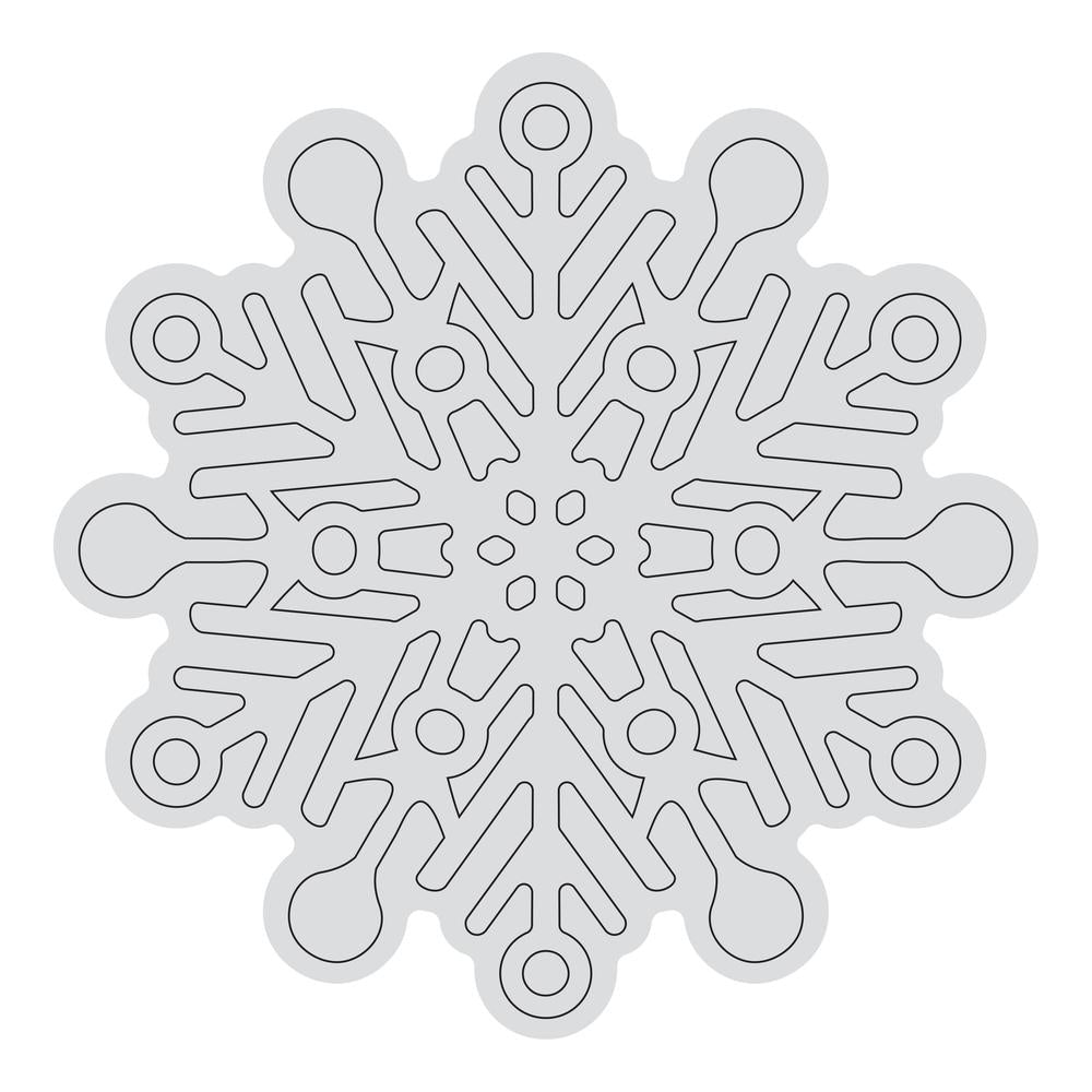 Snowflake Outline Stamp (1pc)