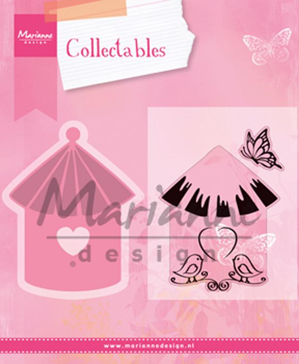 Collectable Dies/Stamp Set - Birdhouse Birds