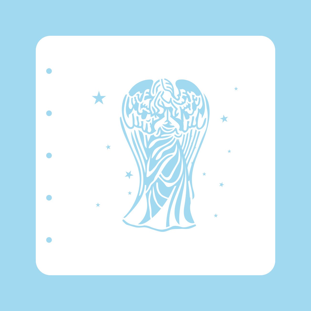 Stencil A6 For Magnetic Colour Set Christmas Time Angel