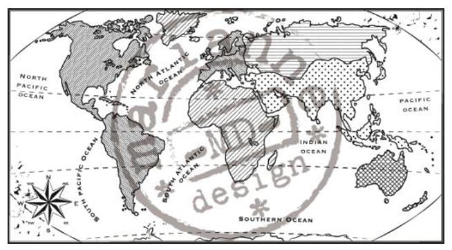 Marianne Design Clear Stamp Map of the World