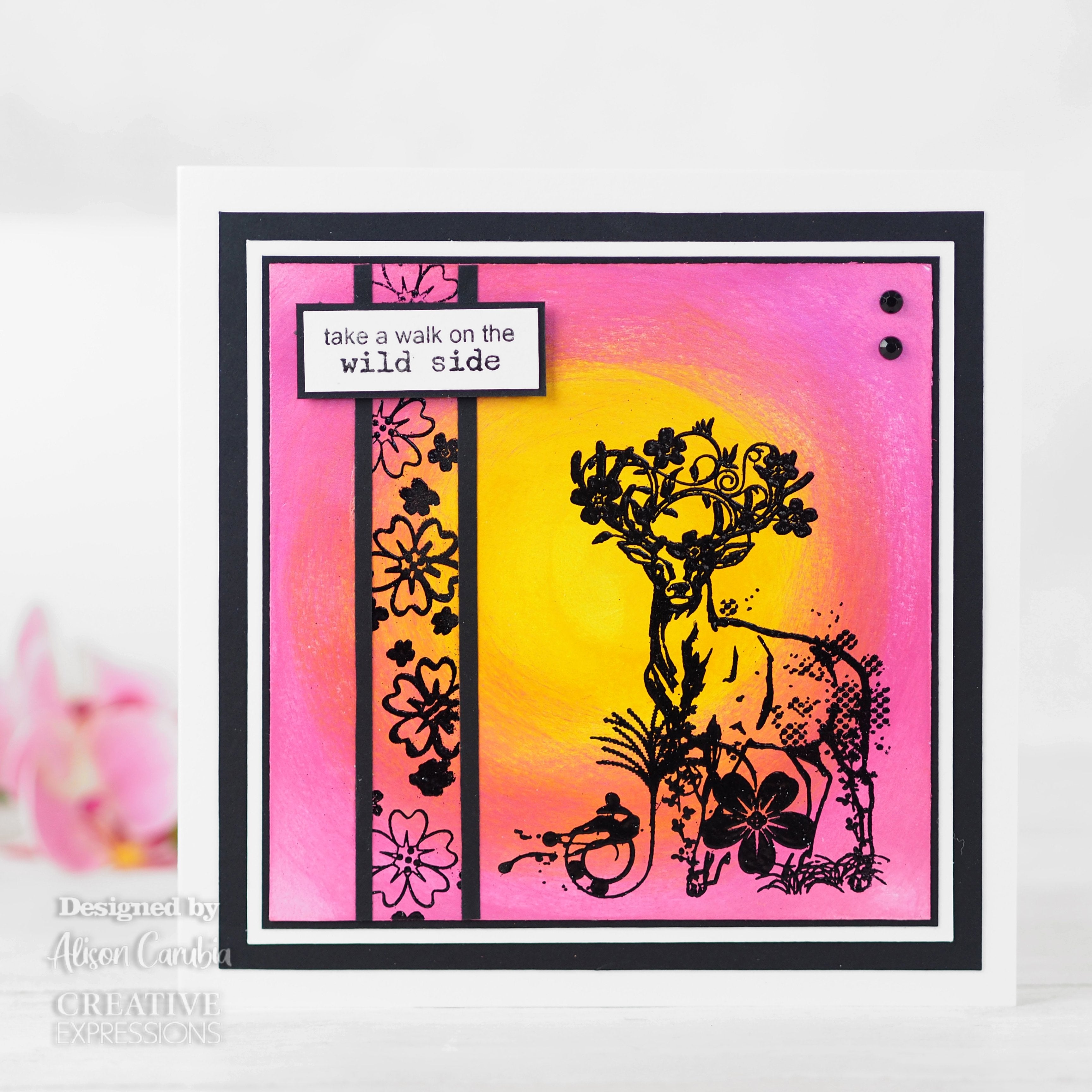 Creative Expressions Designer Boutique Woodland Walk Collection My Dear Deer A6 Clear Stamp Set