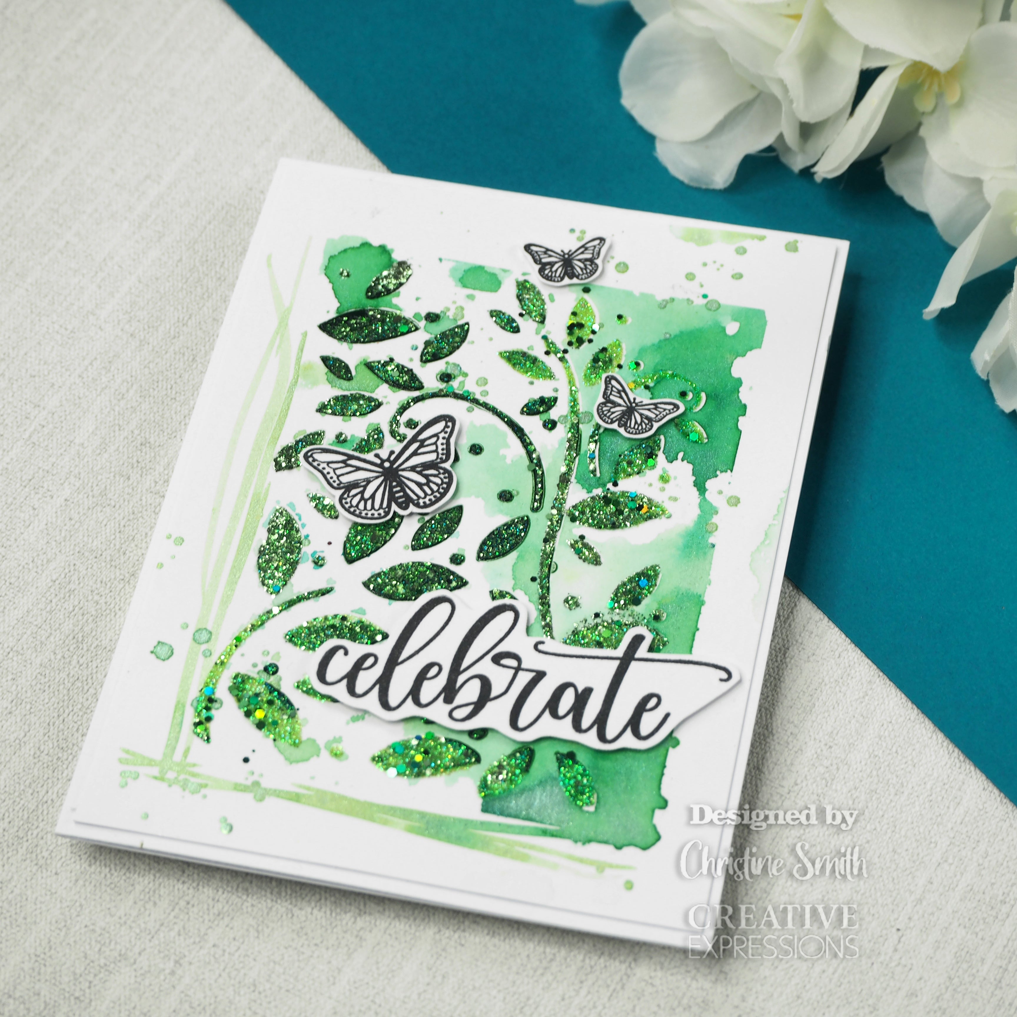 Creative Expressions Designer Boutique Breezy Elements 6 in x 4 in Clear Stamp Set