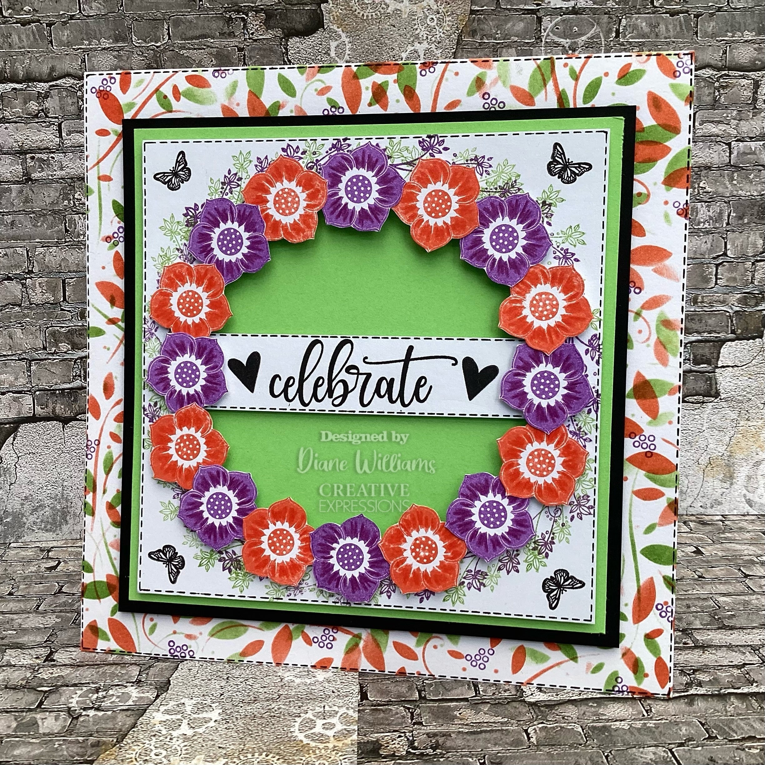 Creative Expressions Designer Boutique Breezy Elements 6 in x 4 in Clear Stamp Set