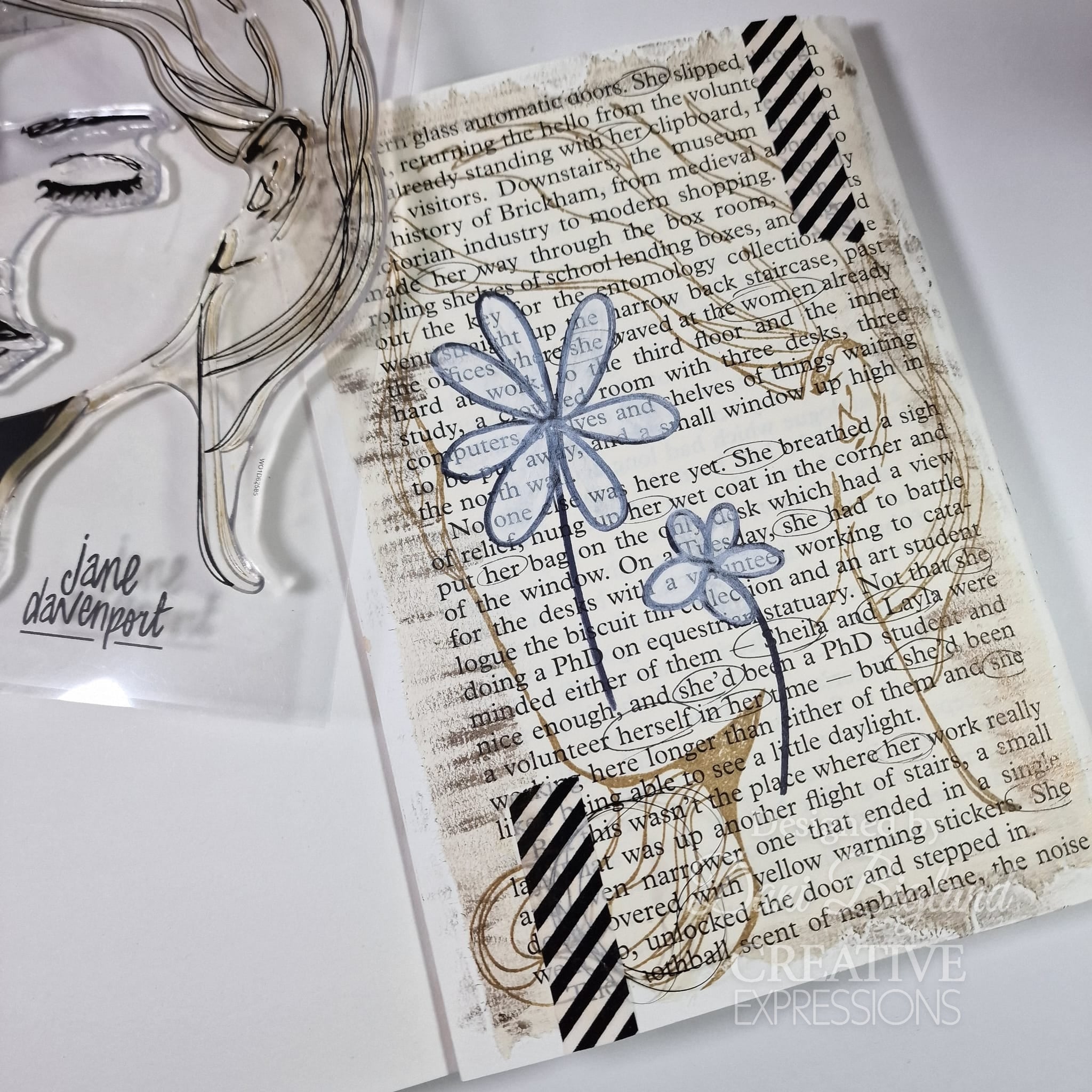 Creative Expressions Jane Davenport Facetime 6 in x 8 in Clear Stamp Set