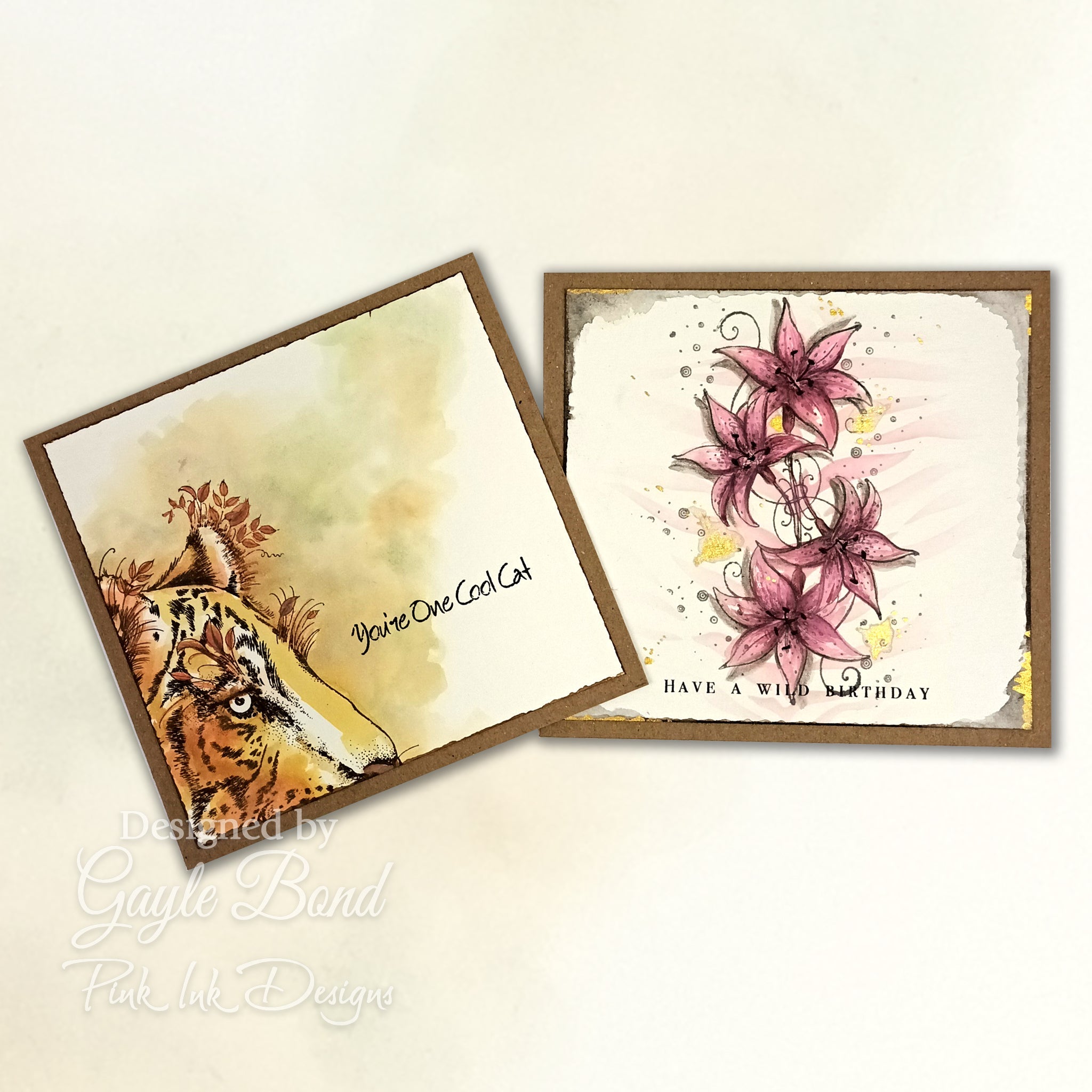 Pink Ink Designs Sher Khan 6 in x 8 in Clear Stamp Set