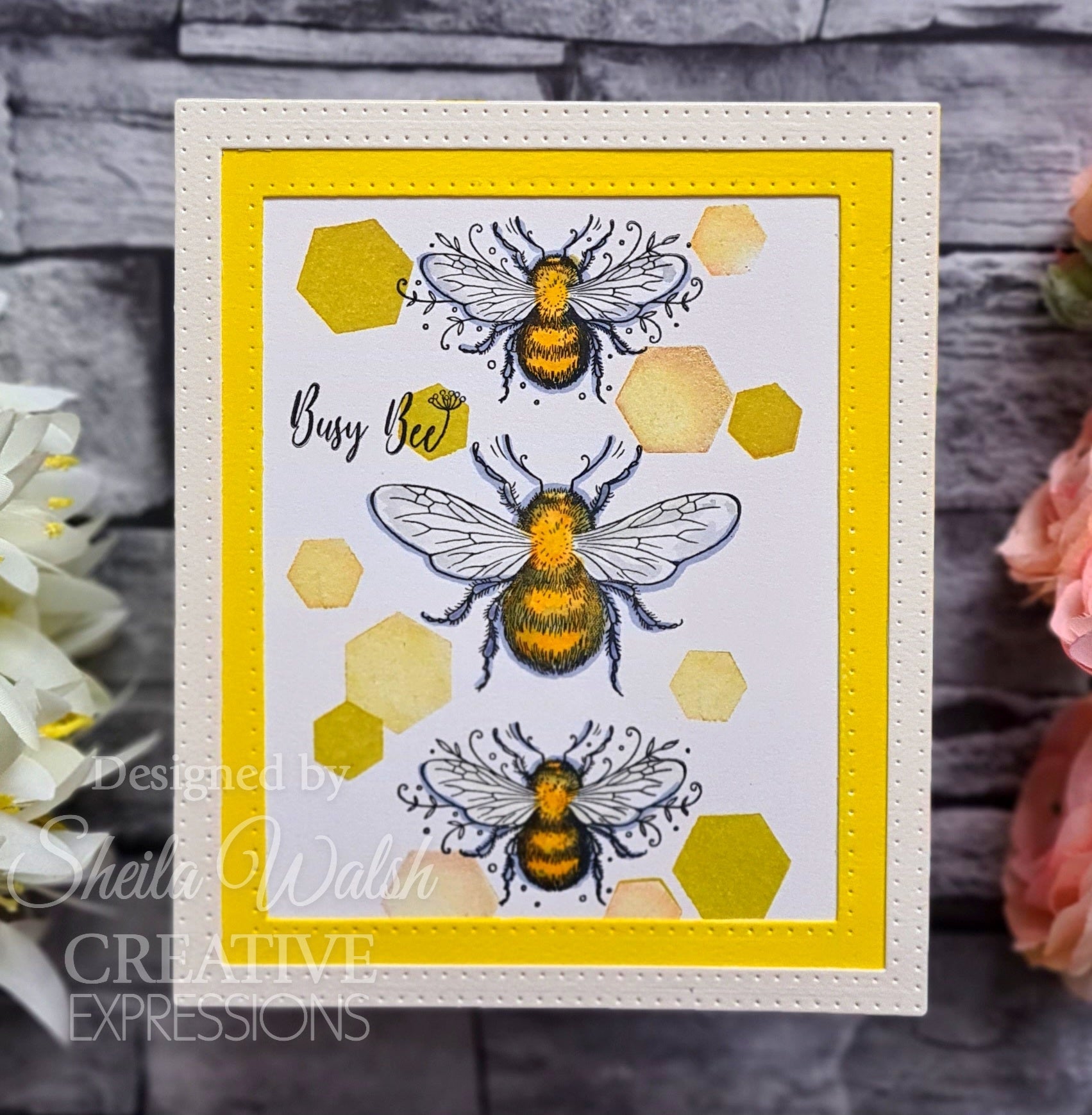 Pink Ink Designs The Flight Of The Bumblebee 6 in x 8 in Clear Stamp Set