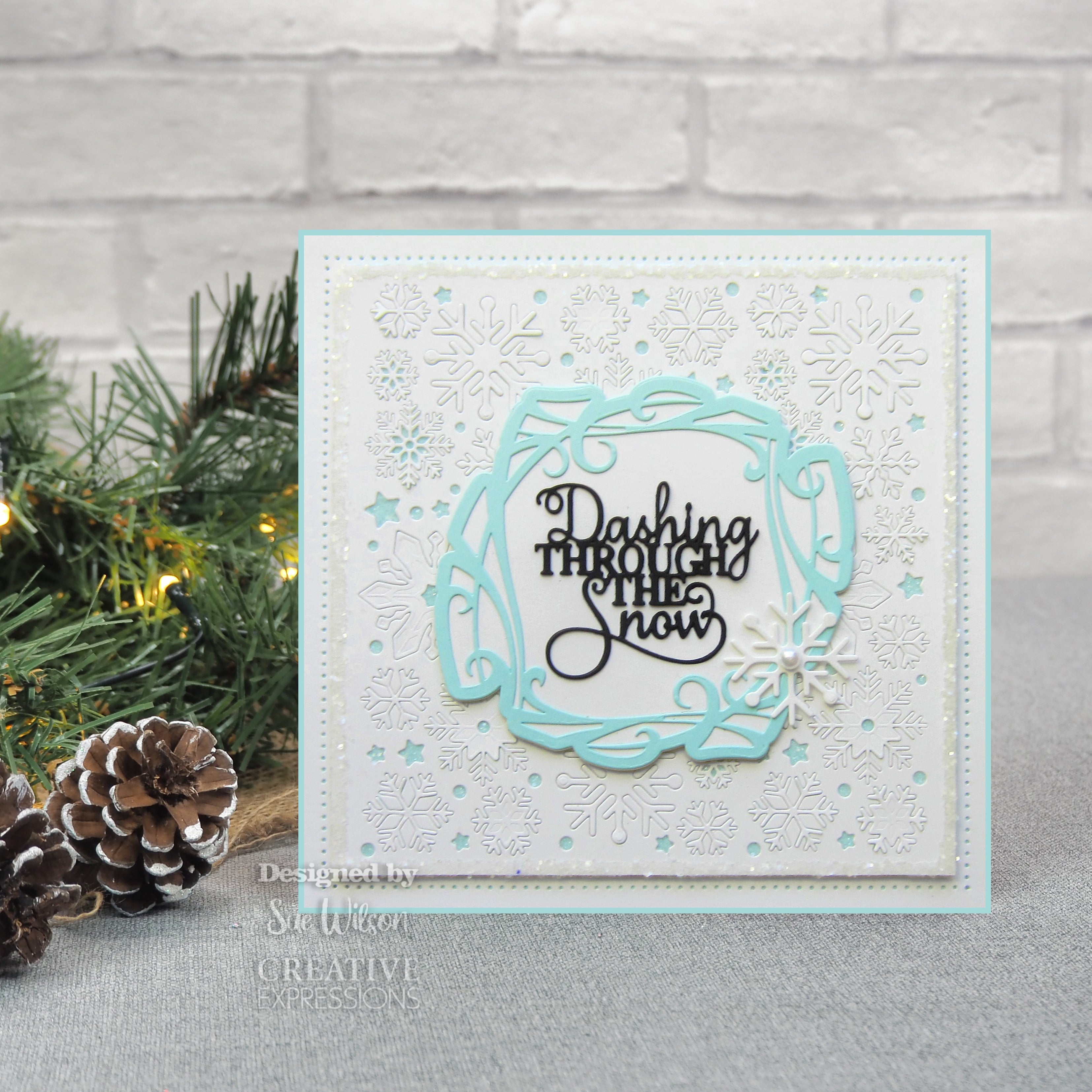Creative Expressions Sue Wilson Festive Mini Expressions Dashing Through The Snow Craft Die