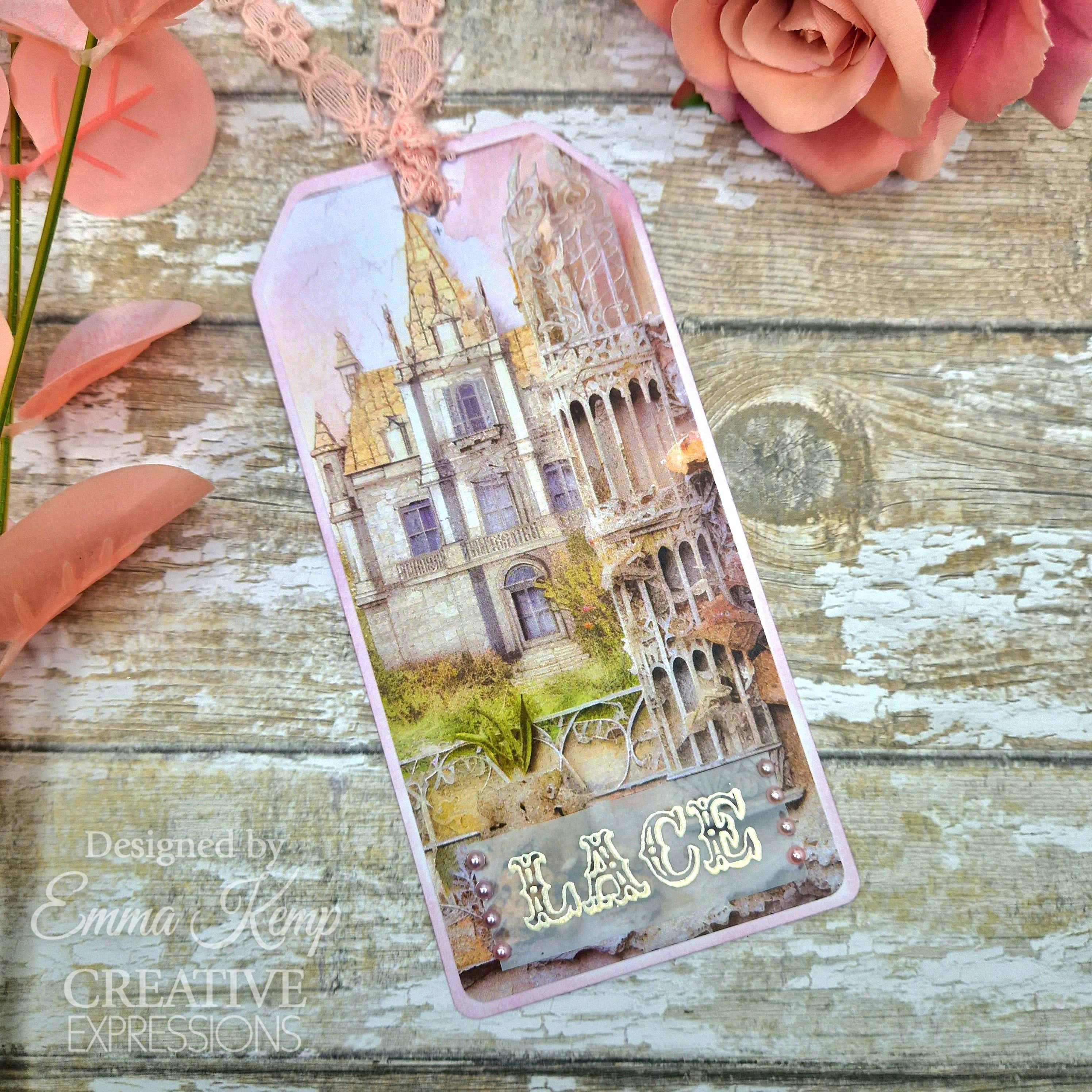 Creative Expressions Taylor Made Journals Chateau Rose 8 in x 8 in Paper Pad