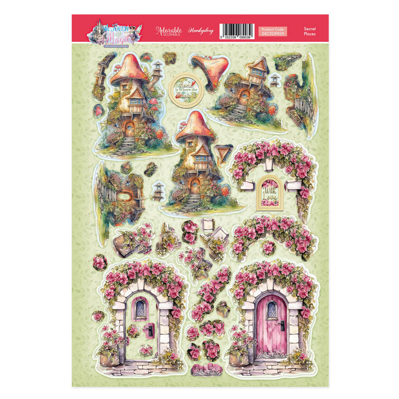 Secret Places Decoupage Topper Sheet