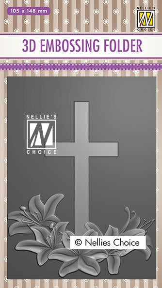 3D Embossing Folders Cross 2