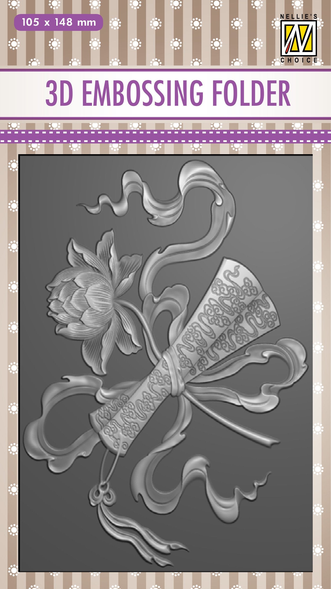 Nellie's Choice 3D Embossing Folder - Diploma