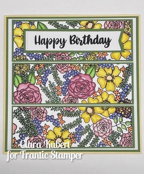 Frantic Stamper Clear Stamp Set - Florals And Greetings