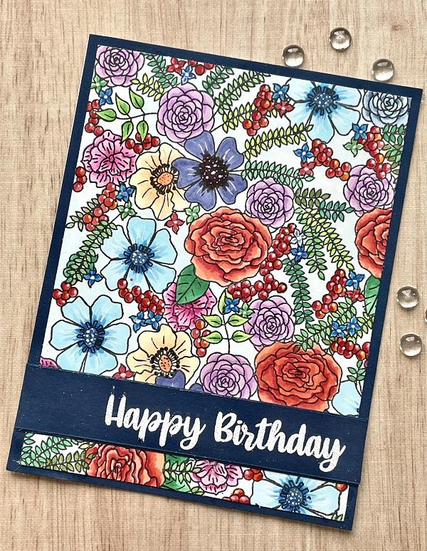 Frantic Stamper Clear Stamp Set - Florals And Greetings