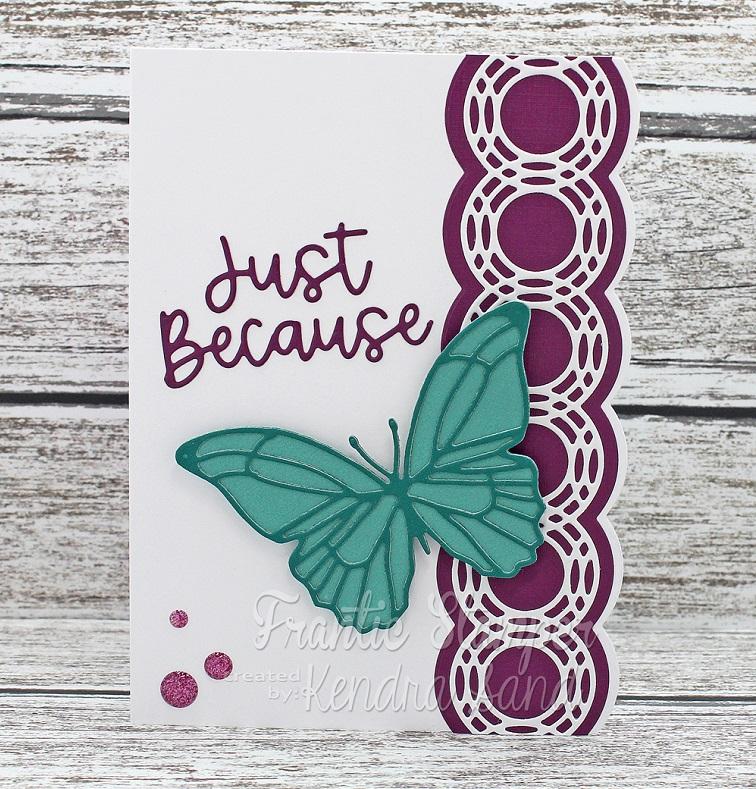 Frantic Stamper Precision Die - Ring a ling Slimline Borders