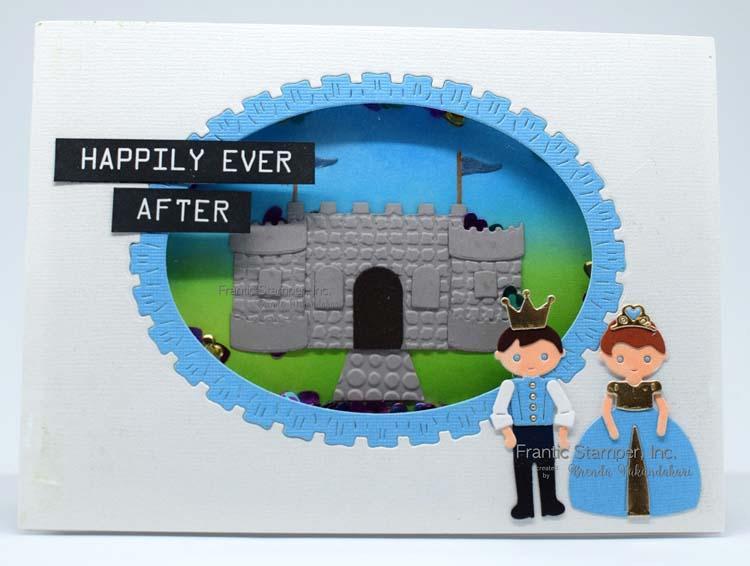 Frantic Stamper Precision Die - Ruffled Oval Frames & Cameo