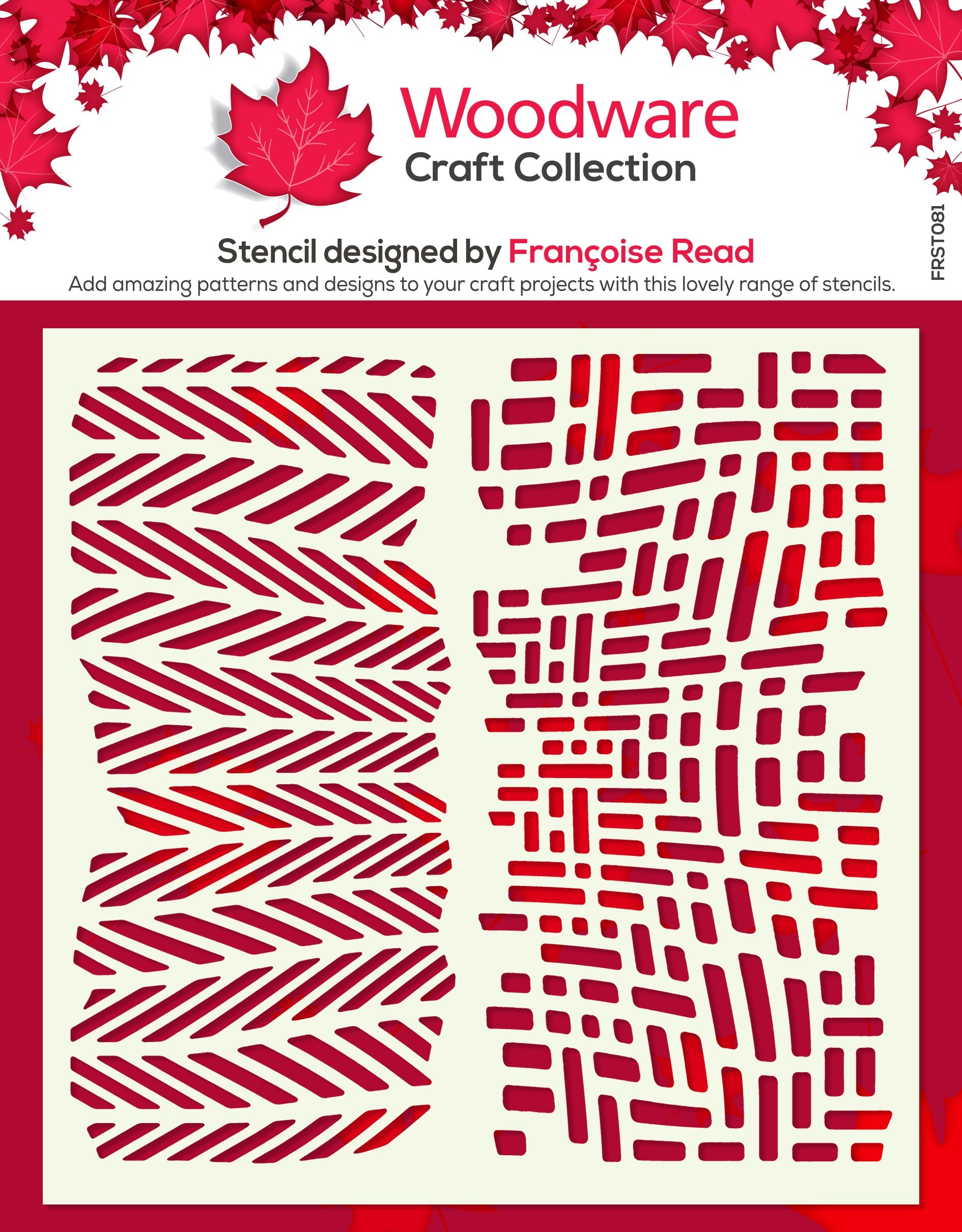 Woodware Pampa 6 in x 6 in Stencil