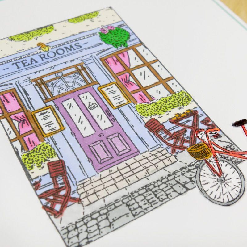 For the Love of Stamps - Tea Rooms A6 Stamp Set