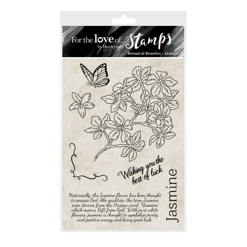For The Love Of Stamps - Botanical Beauties - Jasmine A6 Stamp Set